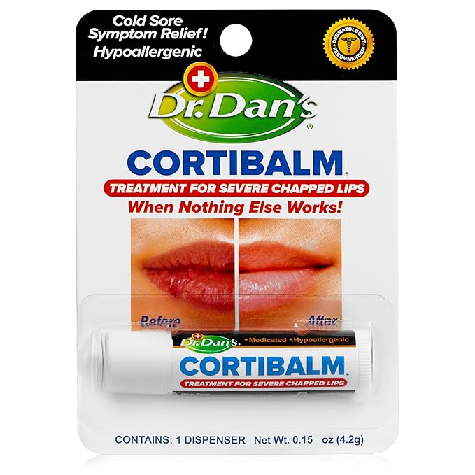 Dr. Dan's Cortibalm -1 pack-for Dry Cracked Lips by DrDans