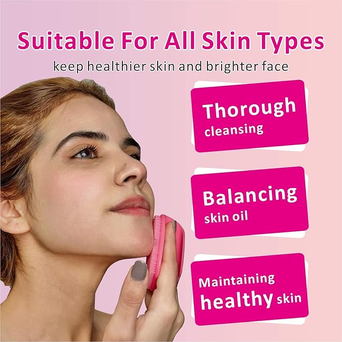 Silicone Face Scrubber with Body Scrubber - Image 3