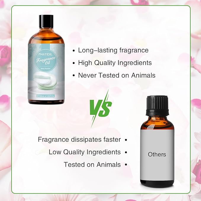 PHATOIL 3.38FL.OZ Baby Powder Fragrance Oils - Image 5