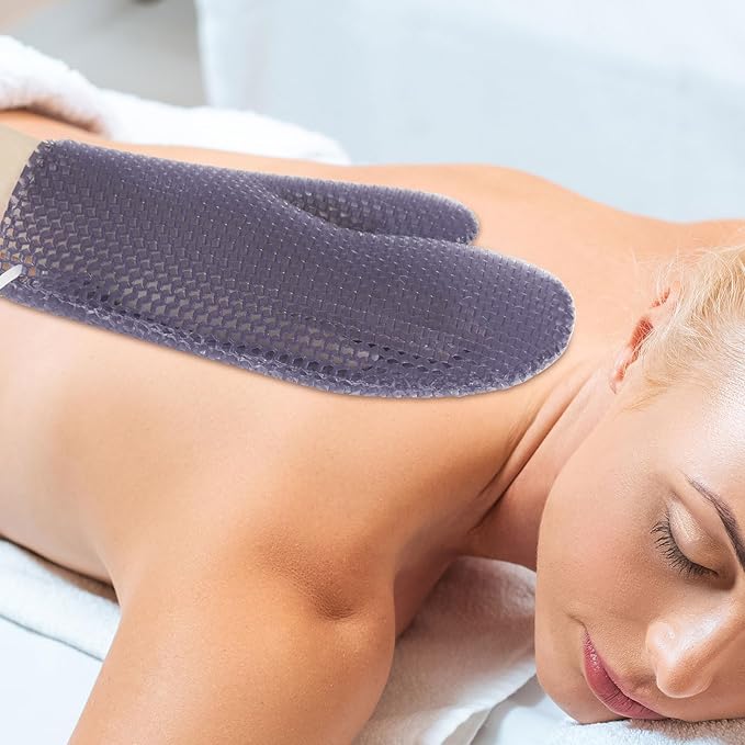Honeycomb Exfoliating Bath Gloves - Image 6