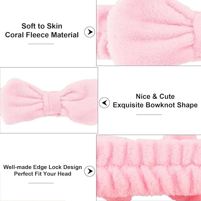 Casoty 6 Pcs Spa Headband, Hair Band - Image 5