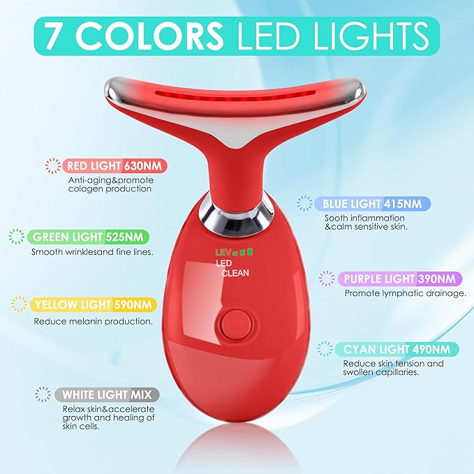 Facial Massager Red-Light-Therapy-for-Face and Neck, Face  culpting Wand - Image 2