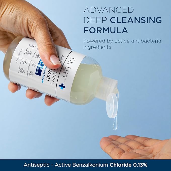 DR. LIFT Antibacterial Body Wash, Refreshing Scent, Hydrating Shower or Bath - Image 4