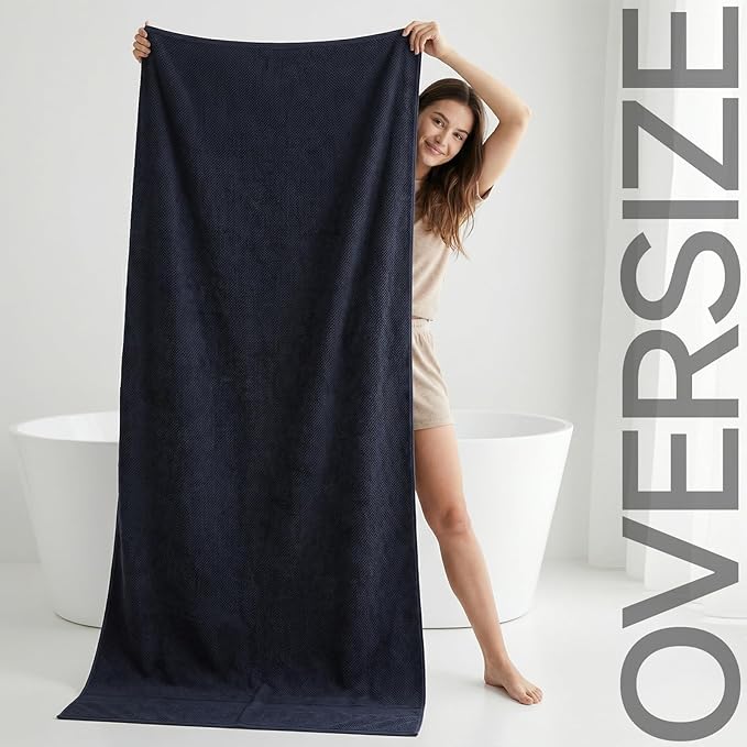 REDKISS Pack of 2 Jumbo Bath Sheets, 40 x 80 Inches Microfiber Bath Towels - Image 2