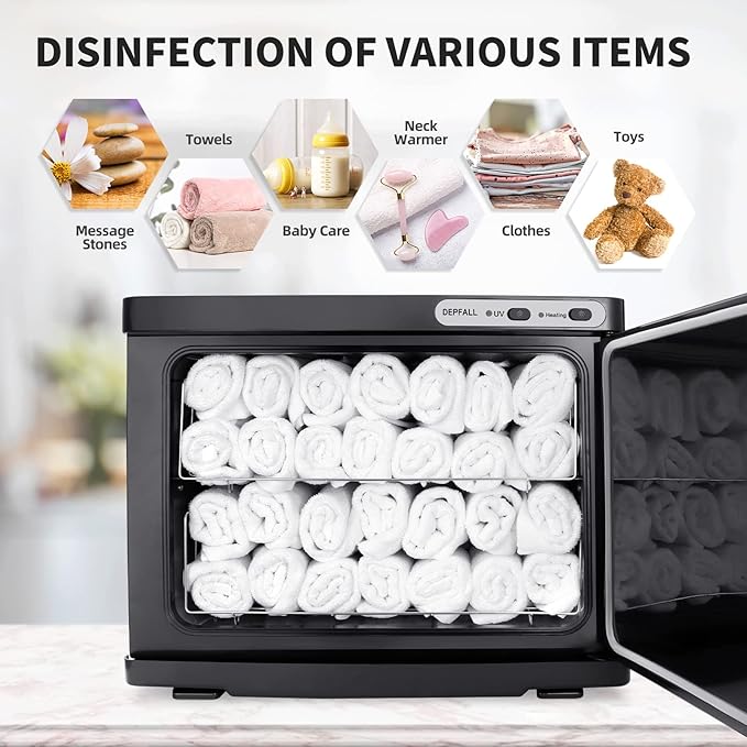 Hot Towel Warmer, Professional 23L Large Capacity Hot Towel Cabinet, 2-in-1 Spa - Image 4