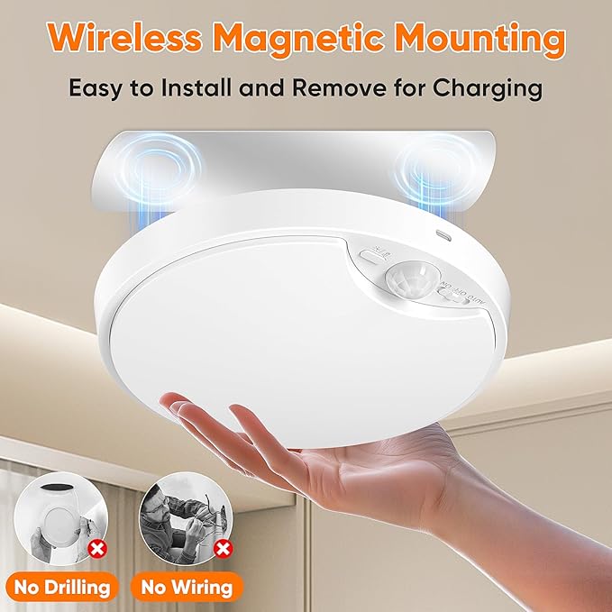 10000mAh Rechargeable Motion Sensor Ceiling Light - Image 7