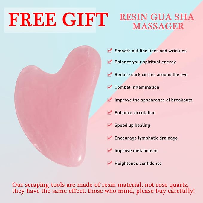 Ice Roller for Face and Eye, Gua Sha Facial Massage, Beauty Set - Image 2