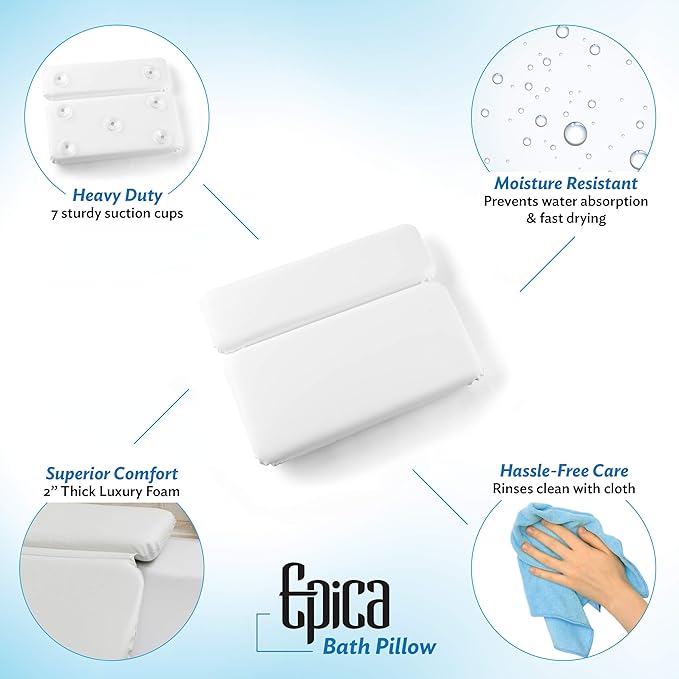 Epica Bathtub Pillow | Luxury Bath Accessories - Image 2
