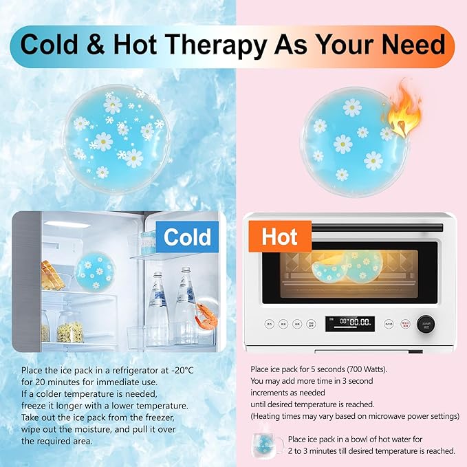 Pallesen Gel Ice Pack Reusable Cooling Eye Pads and Under Patches, Eye Hot Cold - Image 5