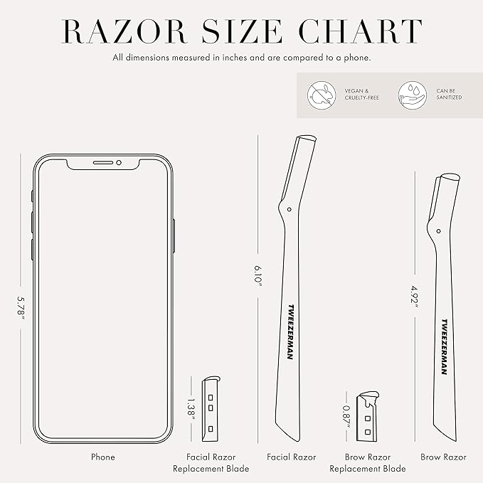 Tweezerman Rose Gold Facial Razor - Image 11