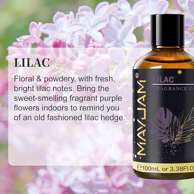 Lilac Fragrance Oil Essential Oil, MAYJAM 3.38FL.OZ Lilac Oil - Image 3
