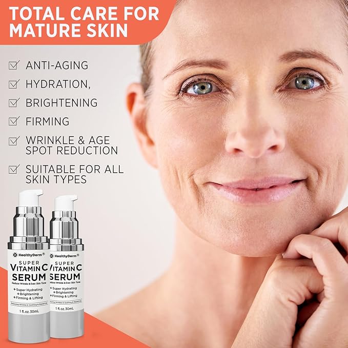 Super Vitamin C Serum for Women Over 70: Niacinamide, Vitamin C, Hyaluronic Acid - Image 5