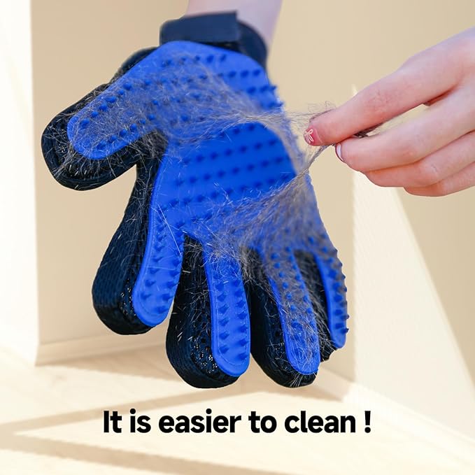 NVNAN Pet Hair Removal Glove for Dogs & Cats, 2-in-1 Deshedding Brush & Massage - Image 3
