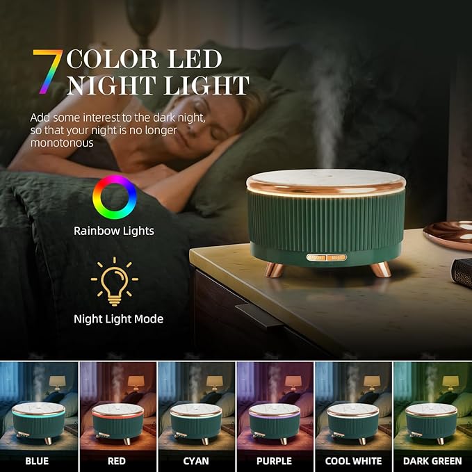 500ML Large Capacity Essential Oil Diffuser, Ultrasonic Aromatherapy Diffuser - Image 5