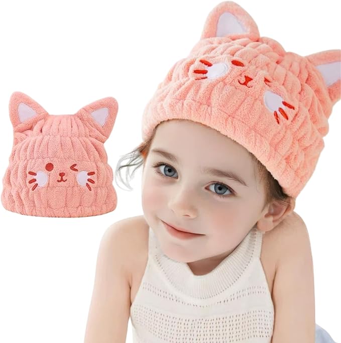 Microfiber Hair Towel Wrap for Kids, Absorbent Quick Girls Boys Hair Drying by LCBD