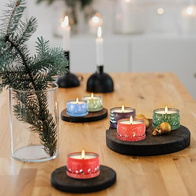 36 Packs Christmas Scented Candles, 2.5oz Smokeless Clean Burning Soy Wax - Image 8