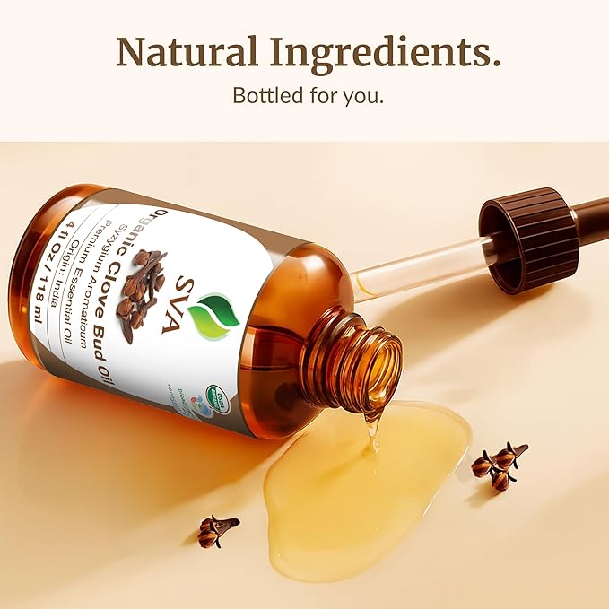 SVA Clove Essential Oil Organic – 4 Fl Oz – 100% Natural Organic Clove Oil - Image 8