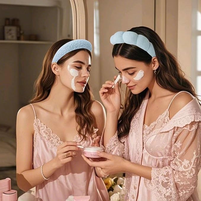 2Pcs Spa Headband for Washing Face & 1 Pair Wristband Set - Image 4