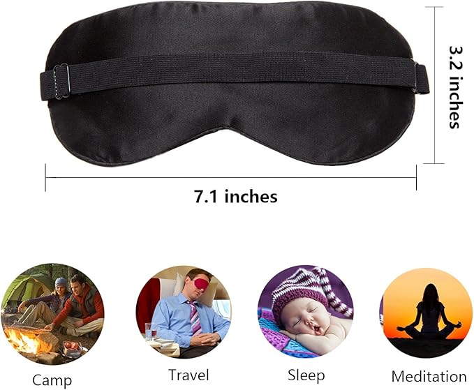 100% Natural Silk Sleep Eye Mask Kids, Cute Night Sleeping Mask - Image 7