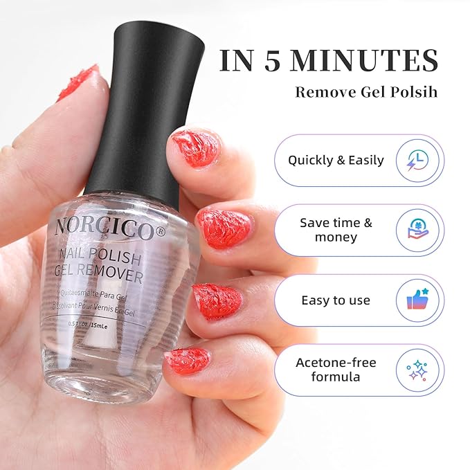 Gel Nail Polish Remover, Fast-Acting No Foil Remover - Image 2