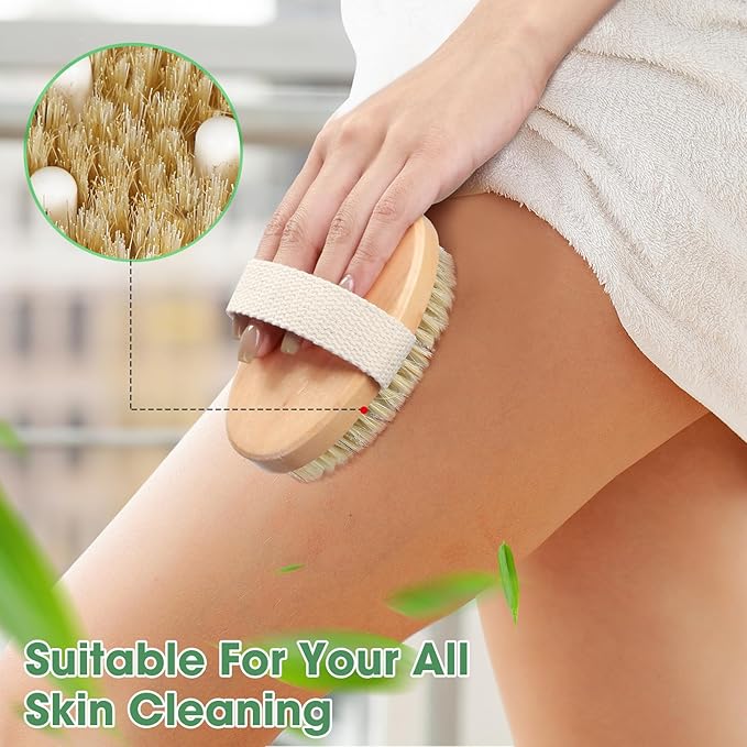 Gejoy 2 Pcs Dry Brushing Body Brush - Image 5