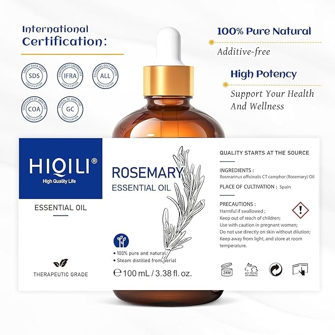 HIQILI Rosemary Essential Oil, 100% Pure & Natural, - Image 12