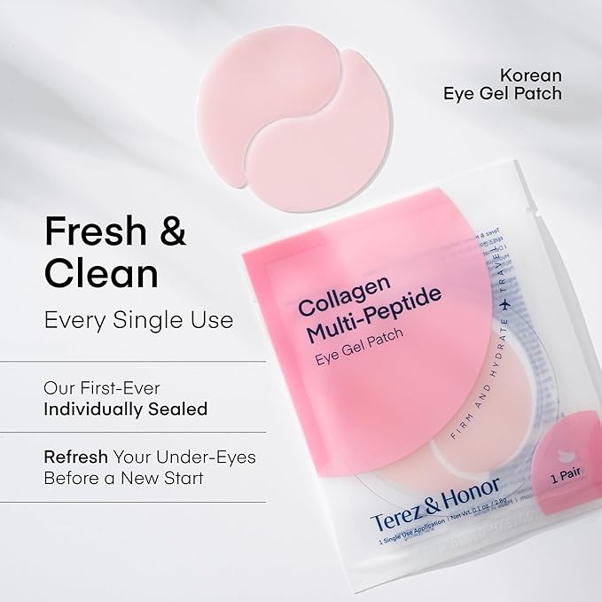 TEREZ & HONOR Peptide Collagen Hydrogel Eye Patches - Image 6
