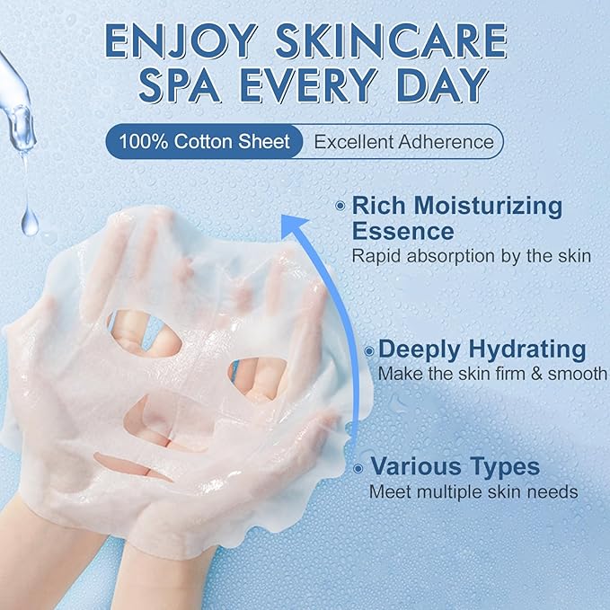 KONEUK 9 Pack Collagen Face Masks Skincare - Image 2