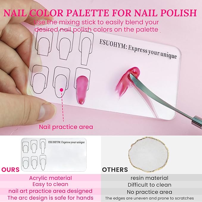 Nail Stand For Press On With Nail Art Brushes Nail Holder For Painting Practice - Image 5