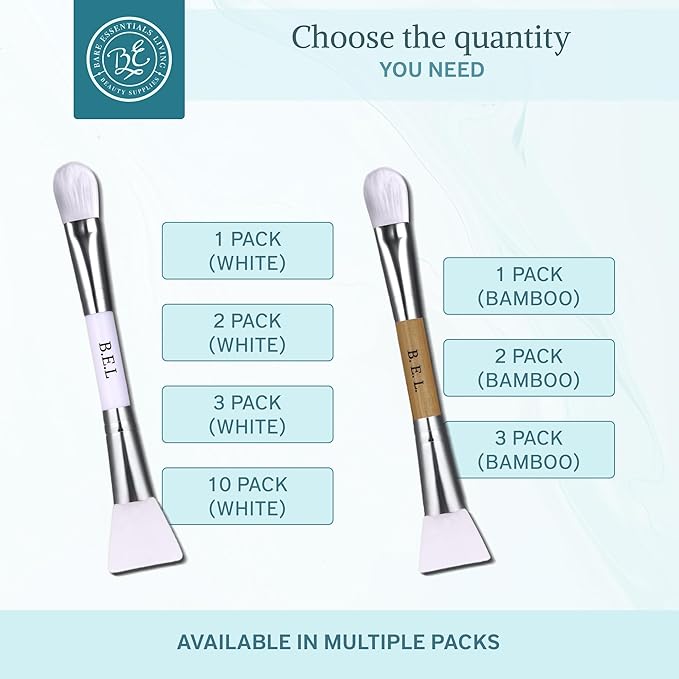 Bare Essentials Living Clay Face Mask Brush Dual Soft Silicone Face Mask - Image 6