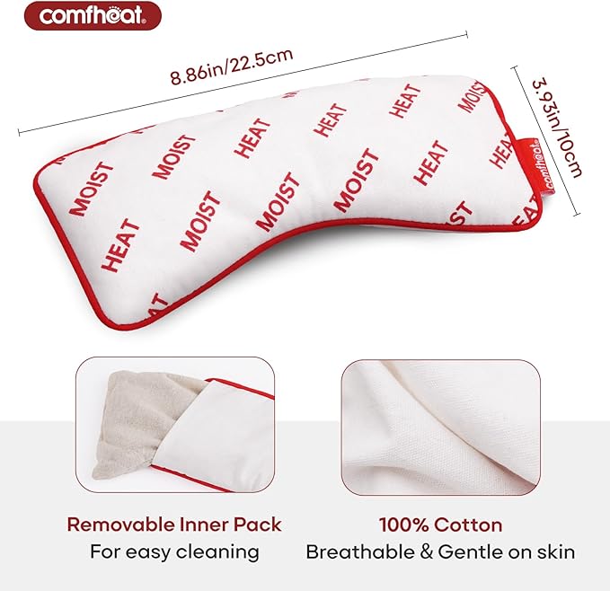Lavender Eye Pillow for Yoga, Microwavable Moist Heat Eye Compress Mask Pillow - Image 4