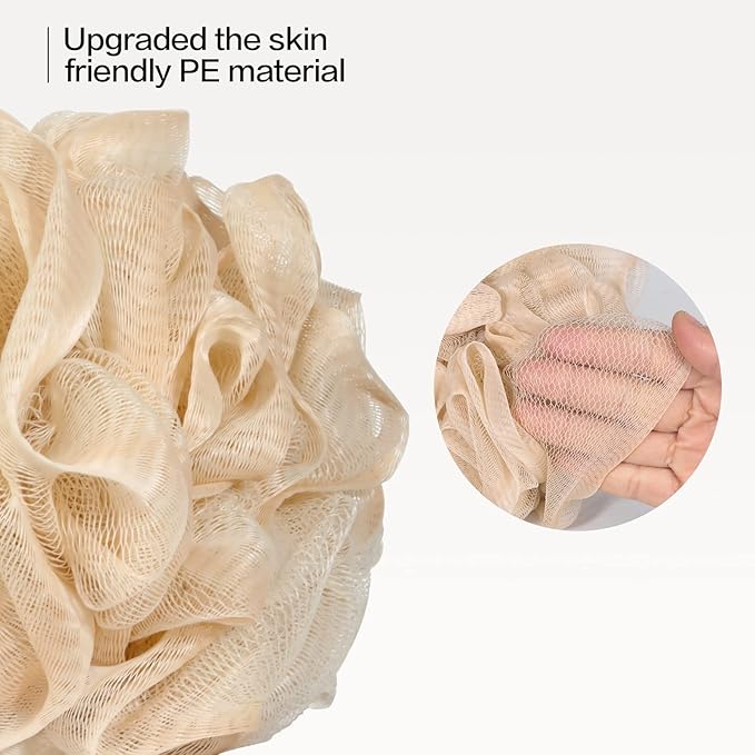Fishent Loofah Bath Sponge Shower Loofahs, 4 Pack 50g Soft Loofa Exfoliating - Image 5