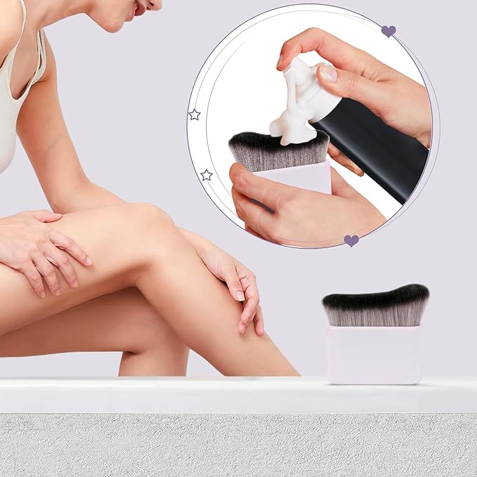 UNIMEIX Self Tanner Brush Sunscreen Body Makeup Brush Kabuki Blend Applicator - Image 4