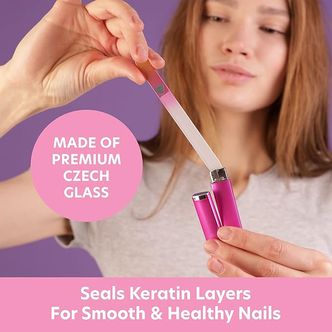 Bona Fide Beauty Glass Files for Nails, Professional Manicure Glass Fingernail - Image 7