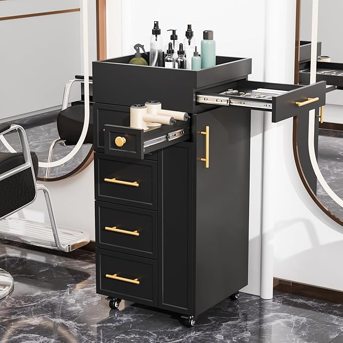 OmySalon Salon Trolley Cart, Hair Styling Station - Image 9