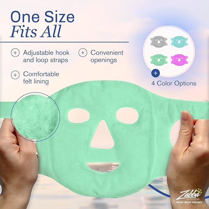 Eye Mask Get Rid of Puffy Eyes Migraine Relief, Travel Therapeutic Hot Cold - Image 7