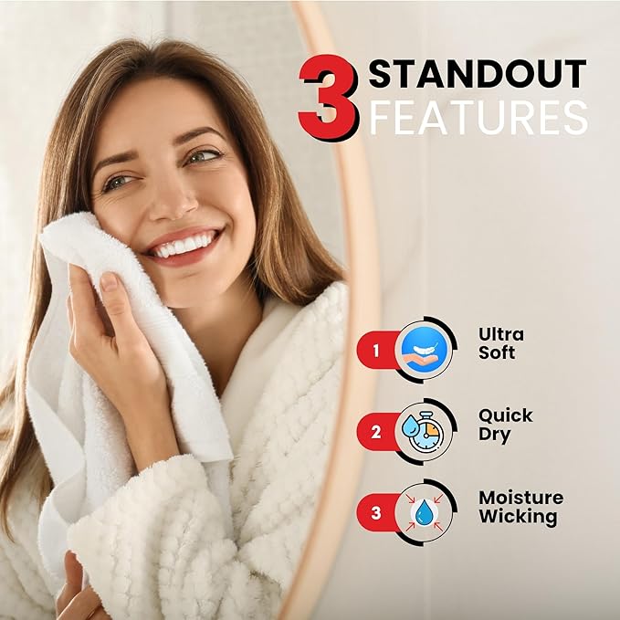 Infinitee Xclusives White Hand Towels - Image 4