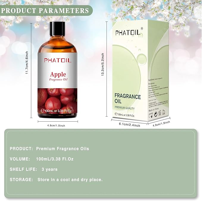 PHATOIL 3.38FL.OZ Apple Fragrance Oils - Image 6