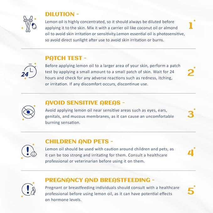 HIQILI Lemon Essential Oil, Household Cleaning, Air Purification, Skin Care - Image 7