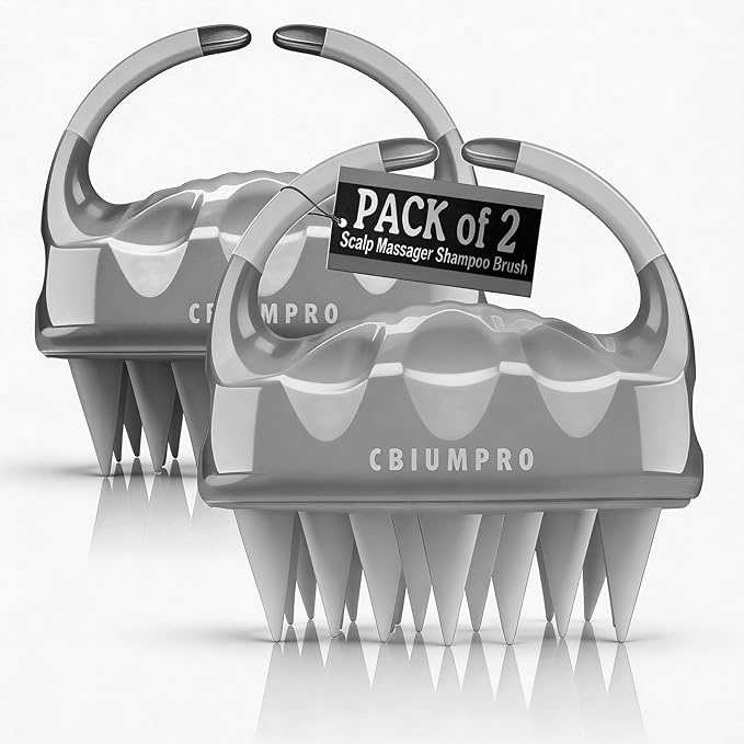 Cbiumpro 2-Pack Scalp Massager Shampoo Brush, Ultra Soft Silicone Scalp by Cbiumpro