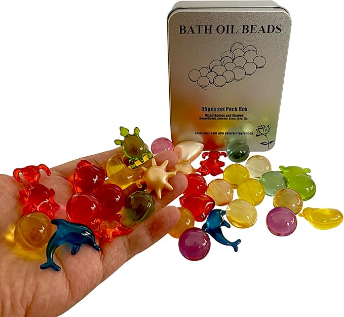 35pcs Set Bath Oil Beads Floral Fragrance Bath Pearls SPA Shower Oil - Image 2