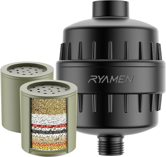 Ryamen Heavy Duty Shower Filter, Shower Water Filter, 99% REMOVAL Shower Head by Enjoyabeatifullife