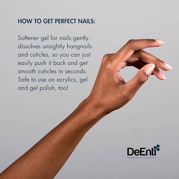 DeEnti Instant Cuticle Remover Gel, Eucalyptus, 8 Oz Bottle, Professional - Image 7