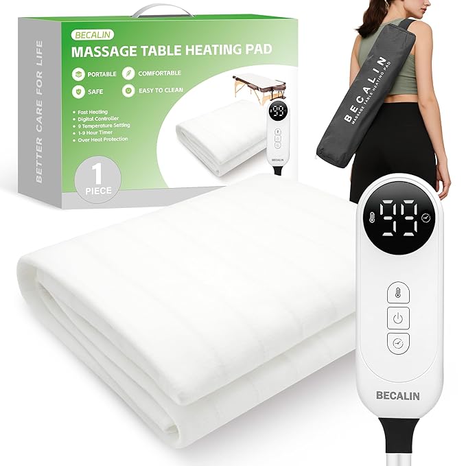Massage Table Warmer Heating Pad Professional SPA Massage Bed Warmer by BECALIN