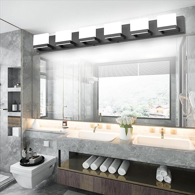 Tipace Dimmable Modern 6 Lights LED Vanity Light - Image 7