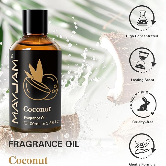 MAYJAM 100ML/3.38FL.OZ Coconut Fragrance Oils - Image 2