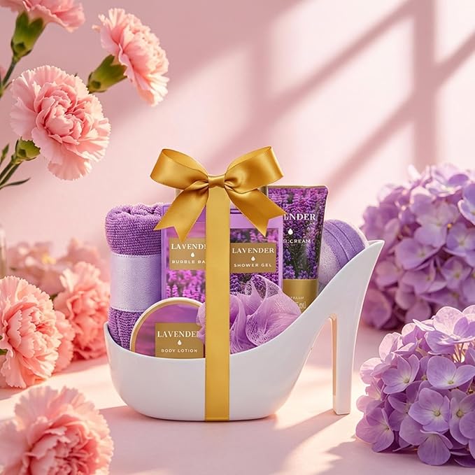 Spa Luxetique Gifts for Women 8pcs Relaxing Lavender Gift Set for Women High - Image 8