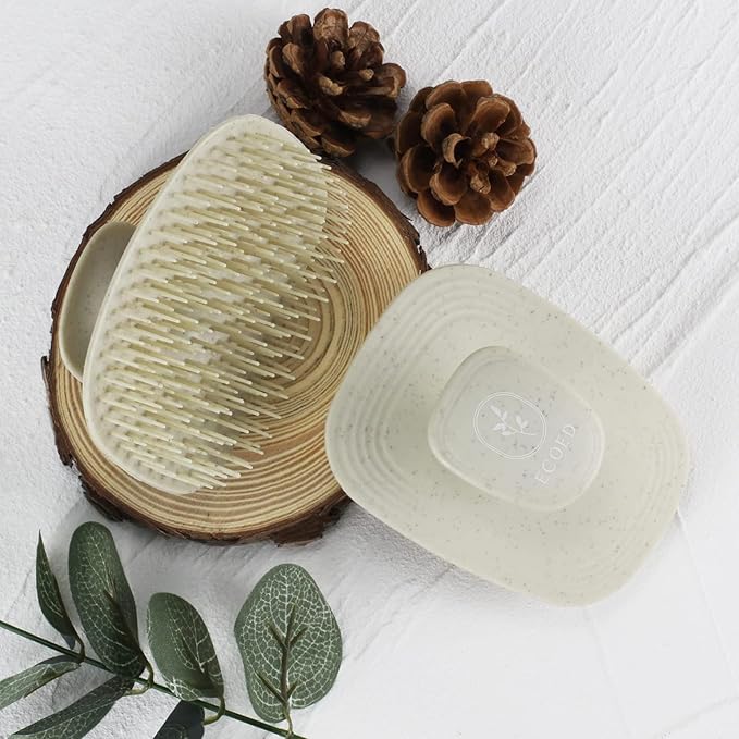 Ecoed 2 PC Scalp Massager Shampoo Brush, Scalp Scrubber & Exfoliator - Image 2