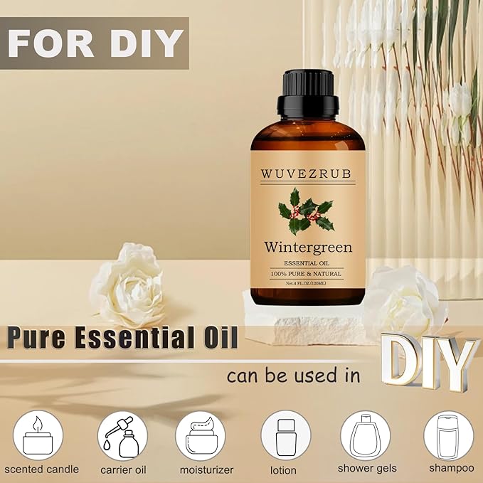 Wintergreen Essential Oils, 120ML Pure and Natural Essential Oil - Image 3