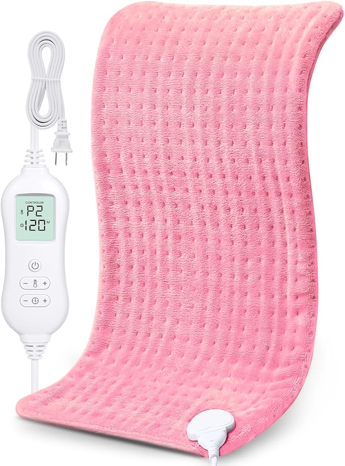 NOWWISH Heating Pad for Back Pain Relief & Period Cramps, 12x24 Inches Electric by NOWWISH